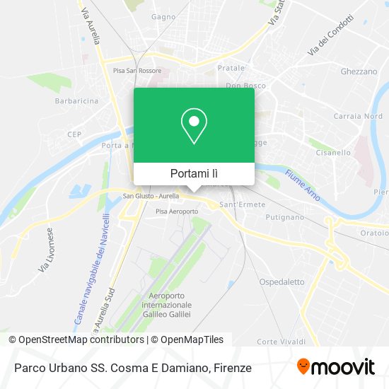 Mappa Parco Urbano SS. Cosma E Damiano