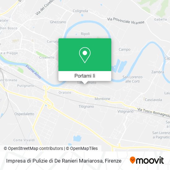 Mappa Impresa di Pulizie di De Ranieri Mariarosa