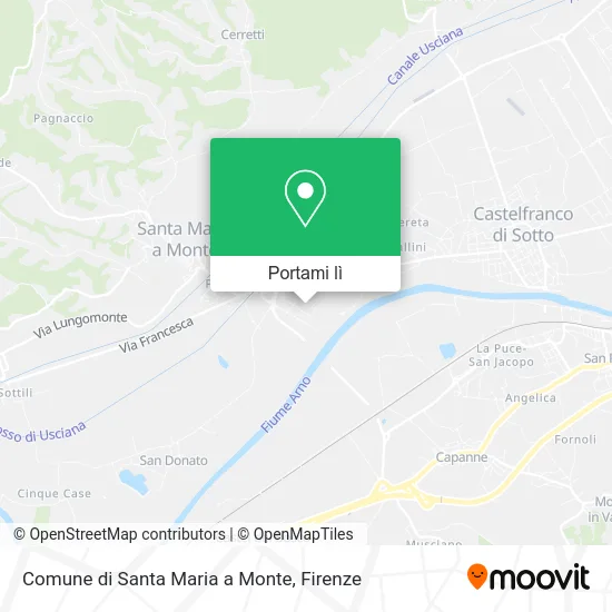 Mappa Comune di Santa Maria a Monte