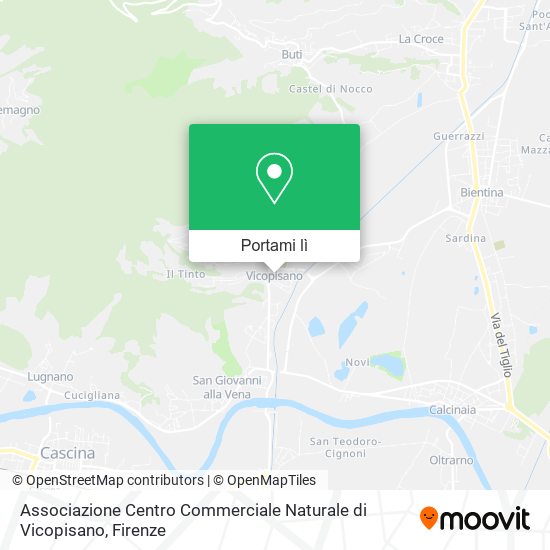 Mappa Associazione Centro Commerciale Naturale di Vicopisano
