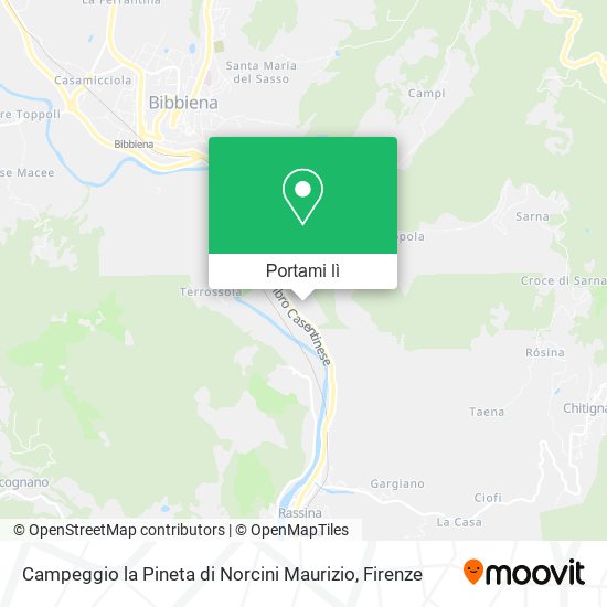 Mappa Campeggio la Pineta di Norcini Maurizio
