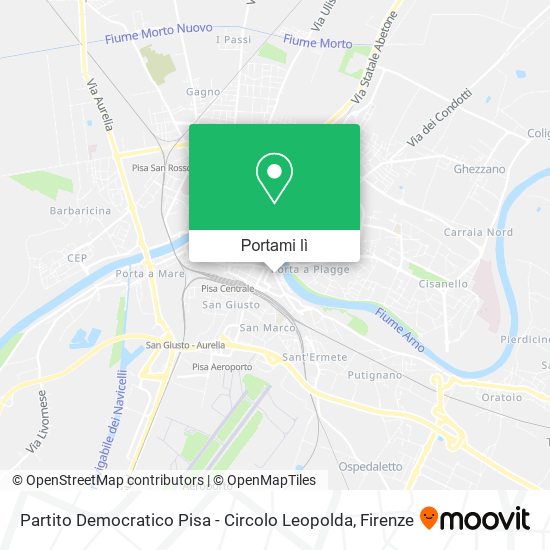 Mappa Partito Democratico Pisa - Circolo Leopolda
