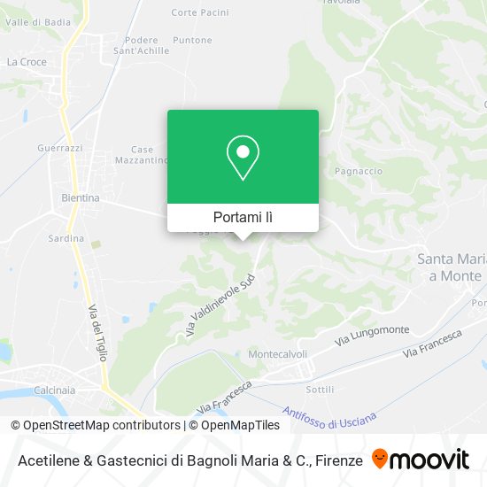Mappa Acetilene & Gastecnici di Bagnoli Maria & C.