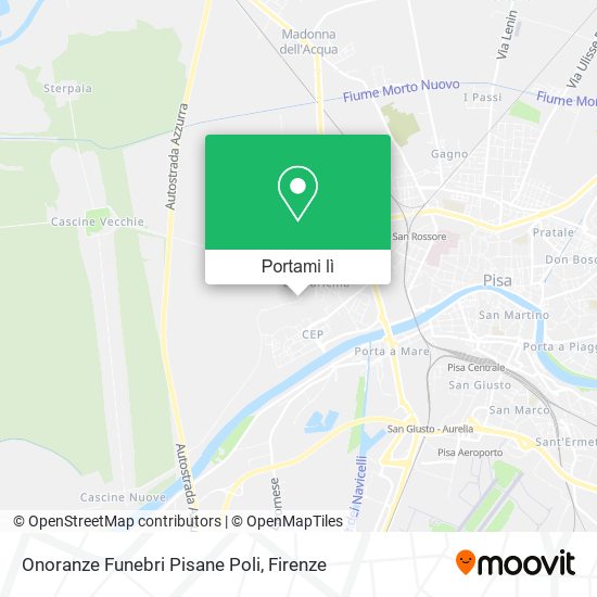 Mappa Onoranze Funebri Pisane Poli