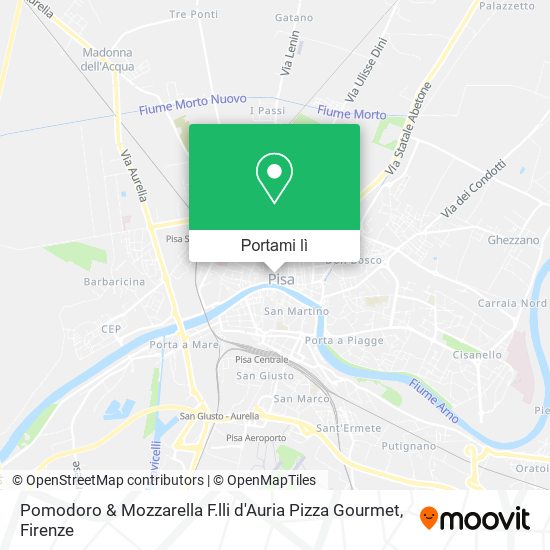 Mappa Pomodoro & Mozzarella F.lli d'Auria Pizza Gourmet