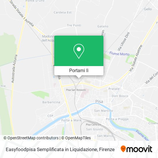 Mappa Easyfoodpisa Semplificata in Liquidazione