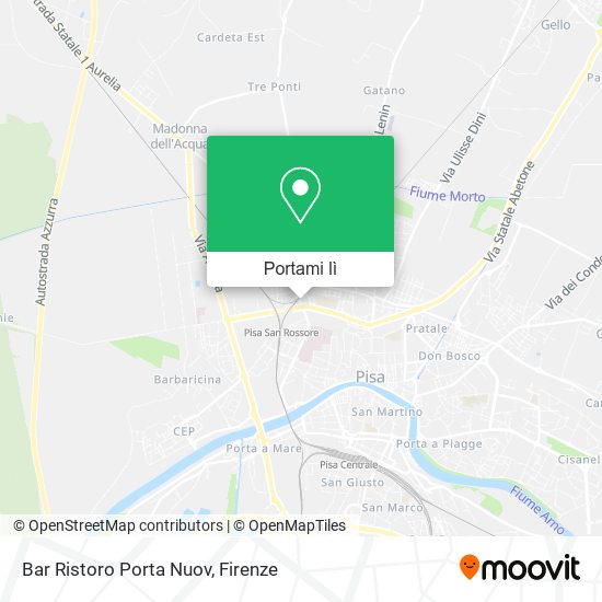 Mappa Bar Ristoro Porta Nuov