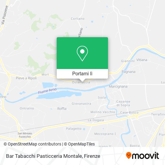 Mappa Bar Tabacchi Pasticceria Montale