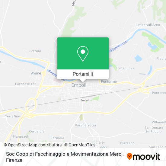 Mappa Soc Coop di Facchinaggio e Movimentazione Merci