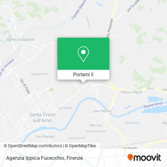 Mappa Agenzia Ippica Fucecchio