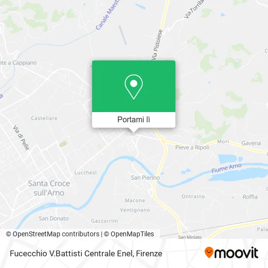 Mappa Fucecchio V.Battisti Centrale Enel