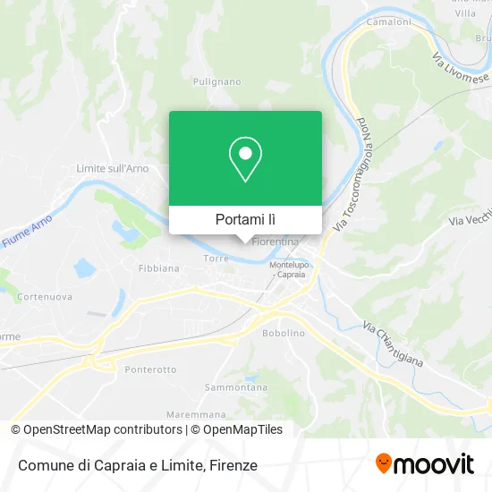 Mappa Comune di Capraia e Limite