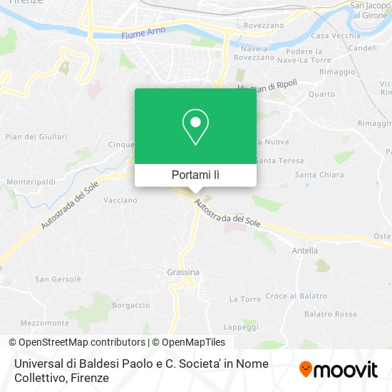 Mappa Universal di Baldesi Paolo e C. Societa' in Nome Collettivo