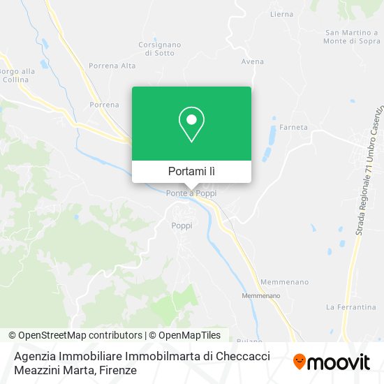 Mappa Agenzia Immobiliare Immobilmarta di Checcacci Meazzini Marta