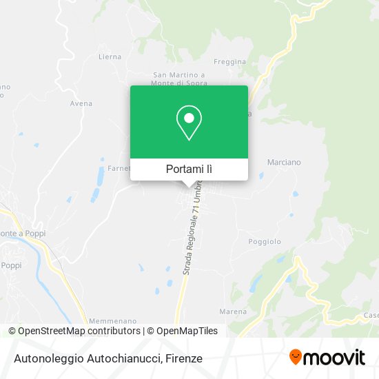 Mappa Autonoleggio Autochianucci