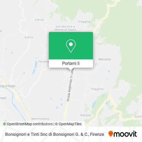 Mappa Bonsignori e Tinti Snc di Bonsignori G. & C.