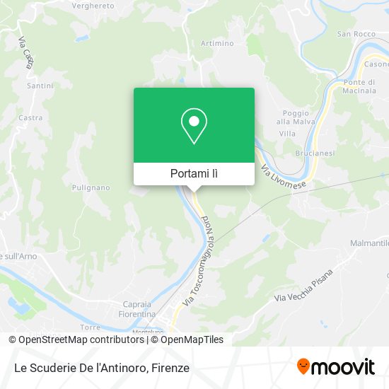 Mappa Le Scuderie De l'Antinoro