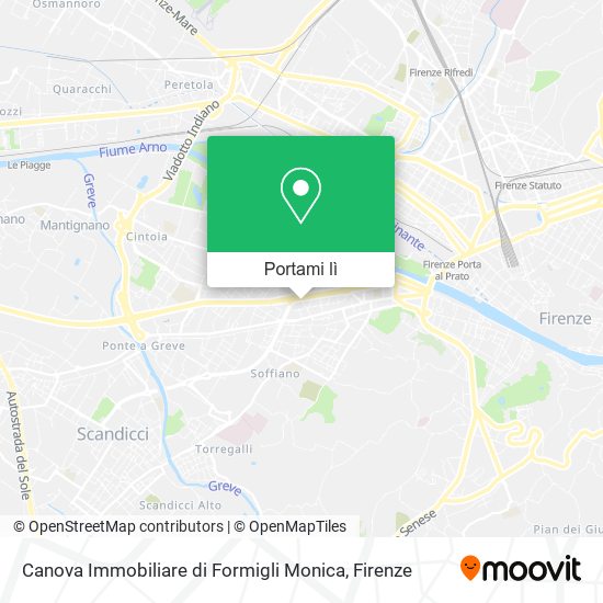Mappa Canova Immobiliare di Formigli Monica