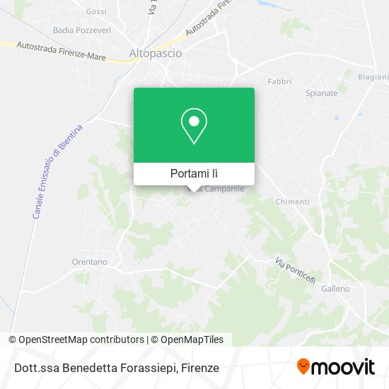 Mappa Dott.ssa Benedetta Forassiepi