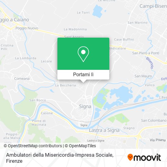 Mappa Ambulatori della Misericordia-Impresa Sociale