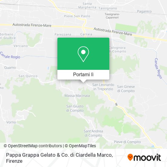 Mappa Pappa Grappa Gelato & Co. di Ciardella Marco
