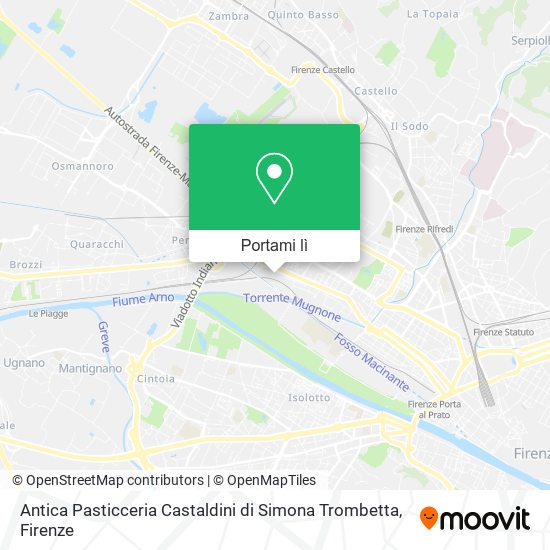 Mappa Antica Pasticceria Castaldini di Simona Trombetta