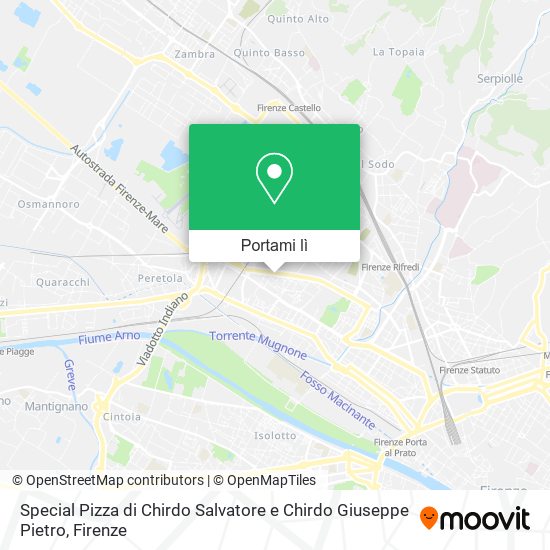 Mappa Special Pizza di Chirdo Salvatore e Chirdo Giuseppe Pietro