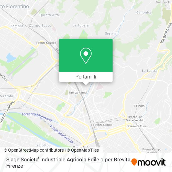 Mappa Siage Societa' Industriale Agricola Edile o per Brevita