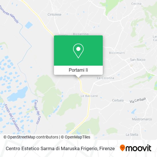 Mappa Centro Estetico Sarma di Maruska Frigerio