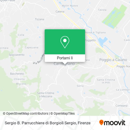 Mappa Sergio B. Parrucchiere di Borgioli Sergio