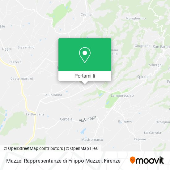 Mappa Mazzei Rappresentanze di Filippo Mazzei