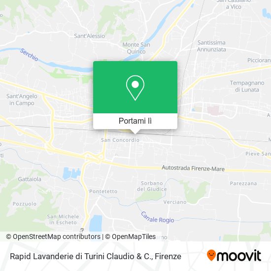 Mappa Rapid Lavanderie di Turini Claudio & C.