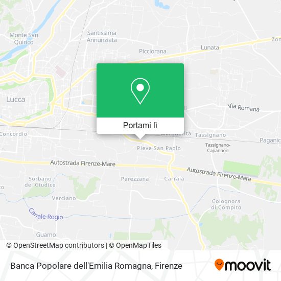 Mappa Banca Popolare dell'Emilia Romagna