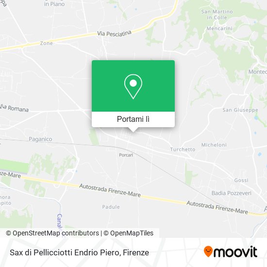 Mappa Sax di Pellicciotti Endrio Piero