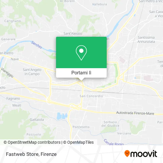 Mappa Fastweb Store