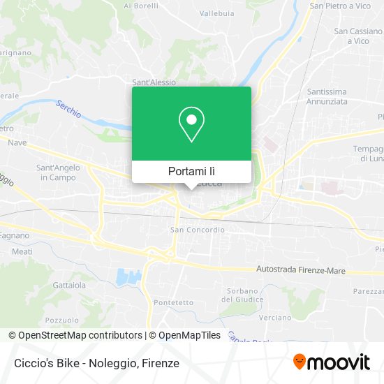 Mappa Ciccio's Bike - Noleggio