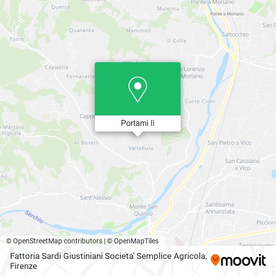 Mappa Fattoria Sardi Giustiniani Societa' Semplice Agricola