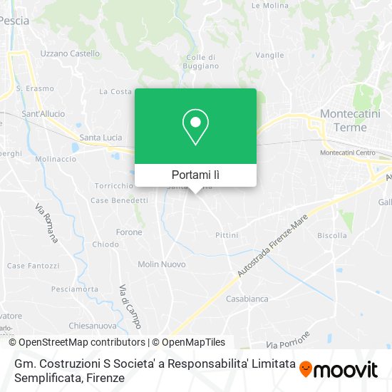 Mappa Gm. Costruzioni S Societa' a Responsabilita' Limitata Semplificata