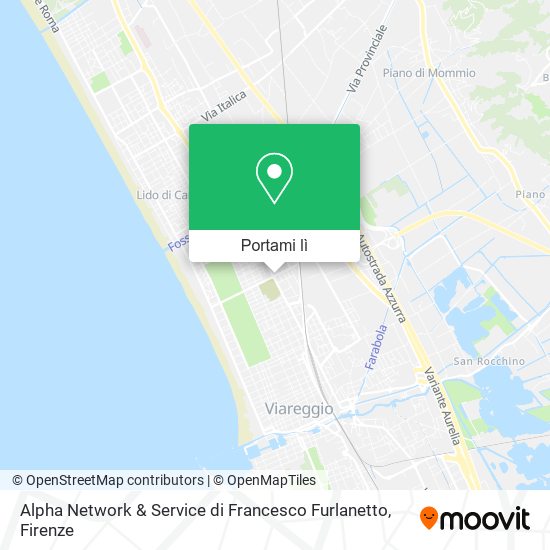 Mappa Alpha Network & Service di Francesco Furlanetto