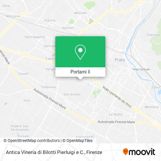 Mappa Antica Vineria di Bilotti Pierluigi e C.