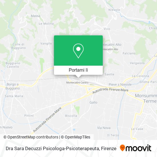 Mappa Dra Sara Decuzzi Psicologa-Psicoterapeuta
