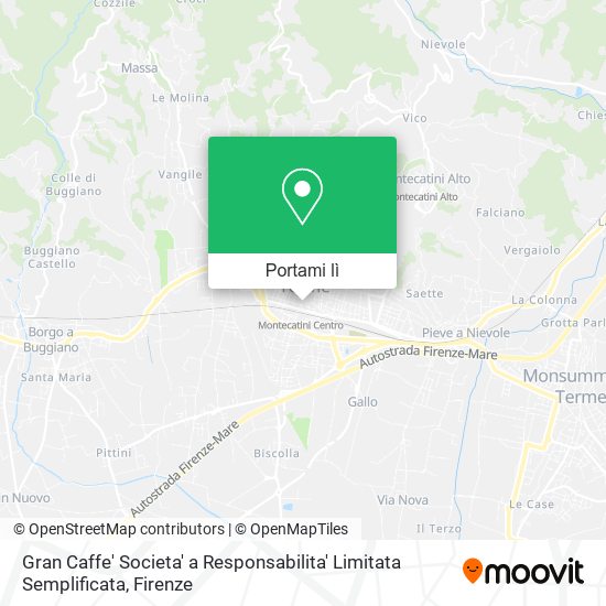 Mappa Gran Caffe' Societa' a Responsabilita' Limitata Semplificata