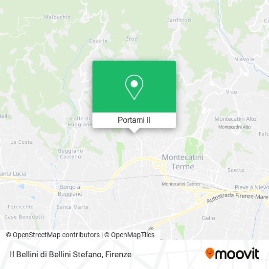 Mappa Il Bellini di Bellini Stefano