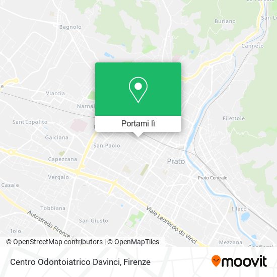 Mappa Centro Odontoiatrico Davinci