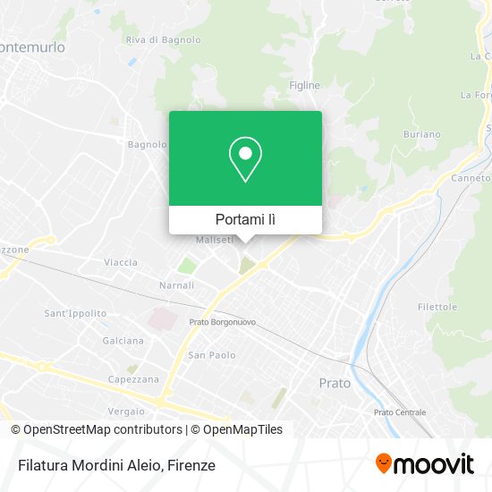 Mappa Filatura Mordini Aleio