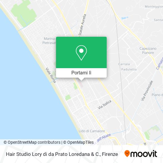 Mappa Hair Studio Lory di da Prato Loredana & C.