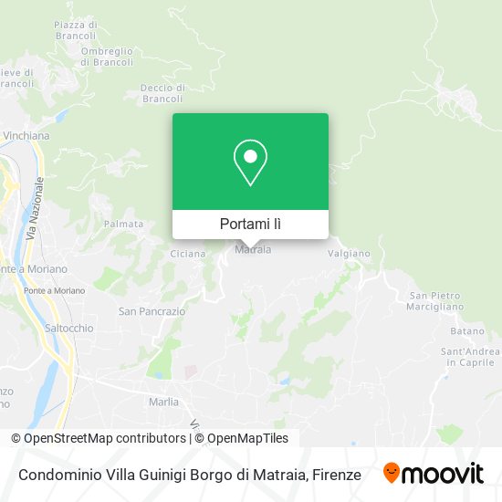 Mappa Condominio Villa Guinigi Borgo di Matraia