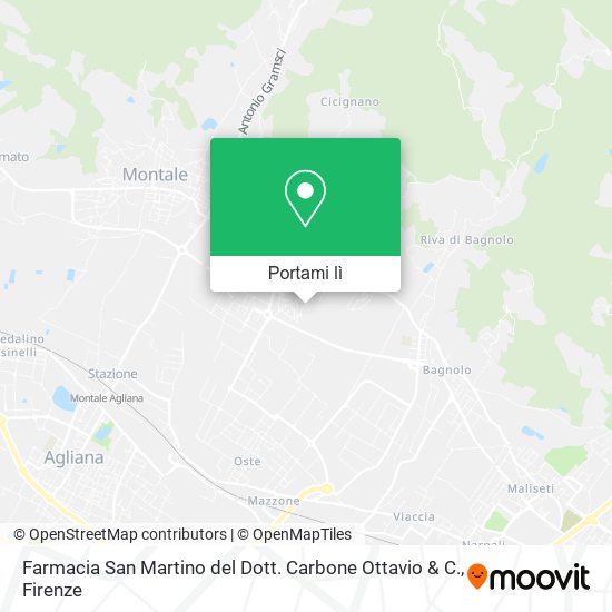 Mappa Farmacia San Martino del Dott. Carbone Ottavio & C.