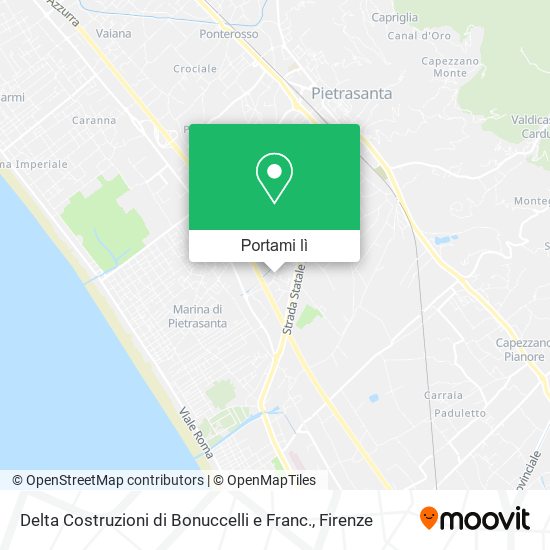 Mappa Delta Costruzioni di Bonuccelli e Franc.