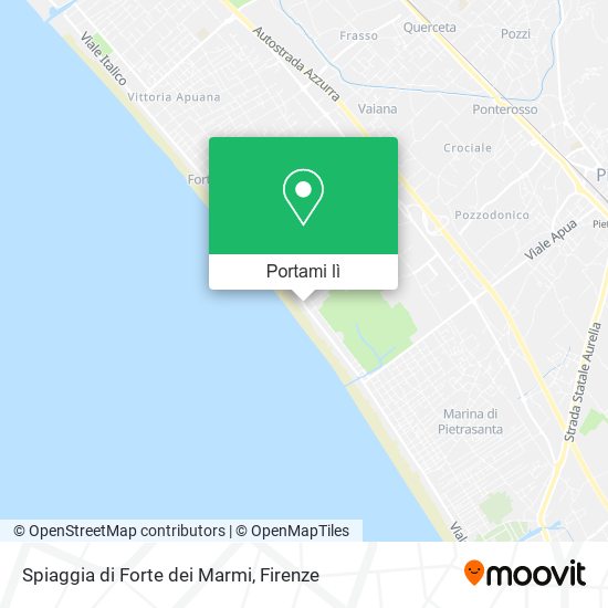 Mappa Spiaggia di Forte dei Marmi